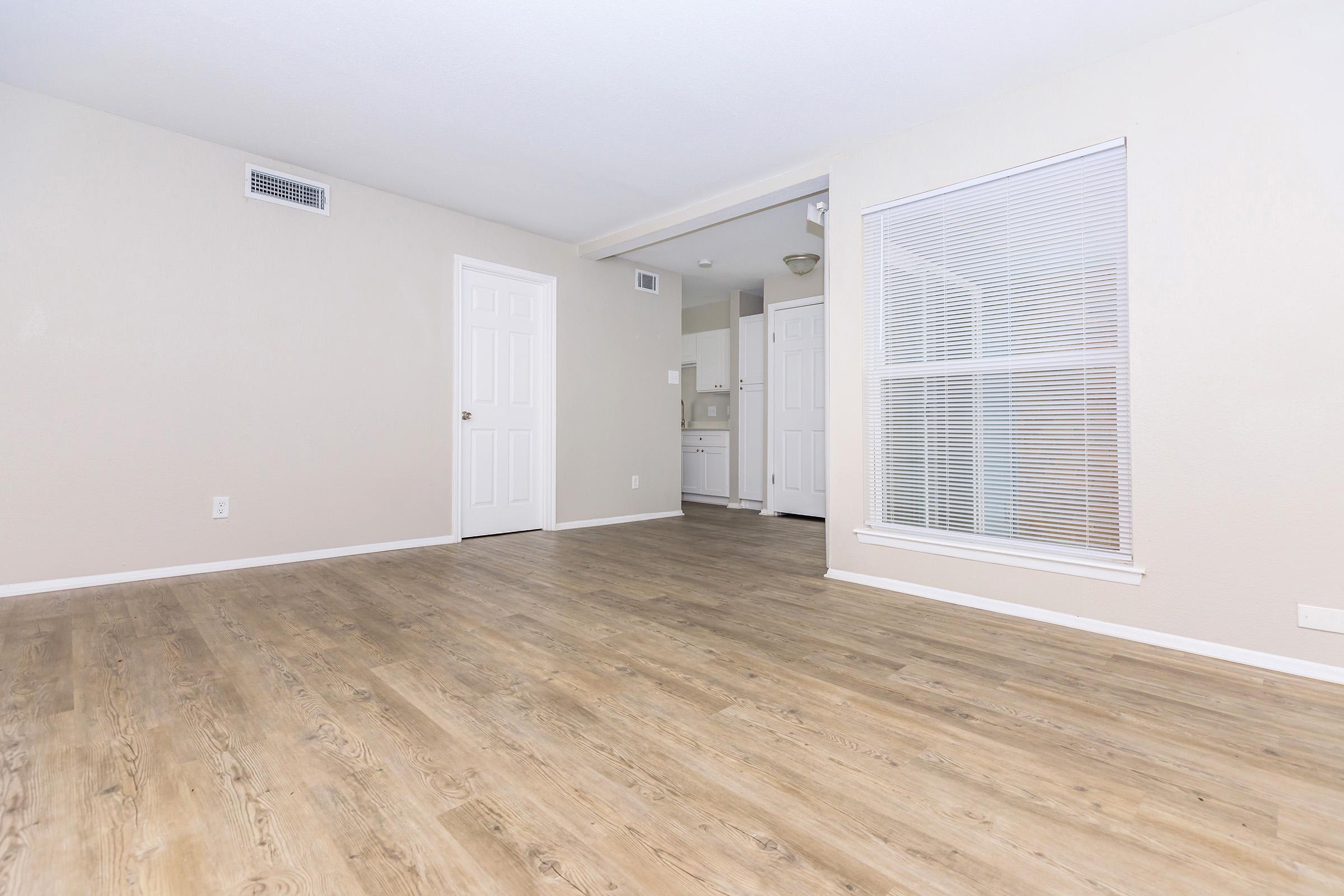 a room with a wooden floor