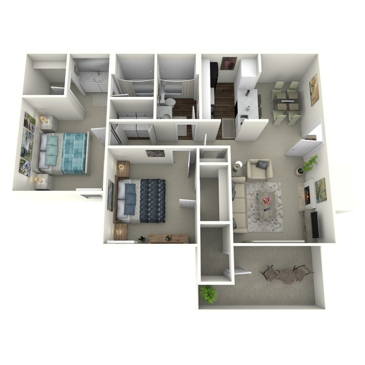 Floor plan image of 2x2 904