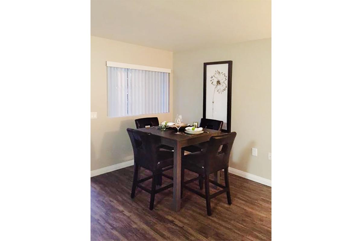 Furnished dining room