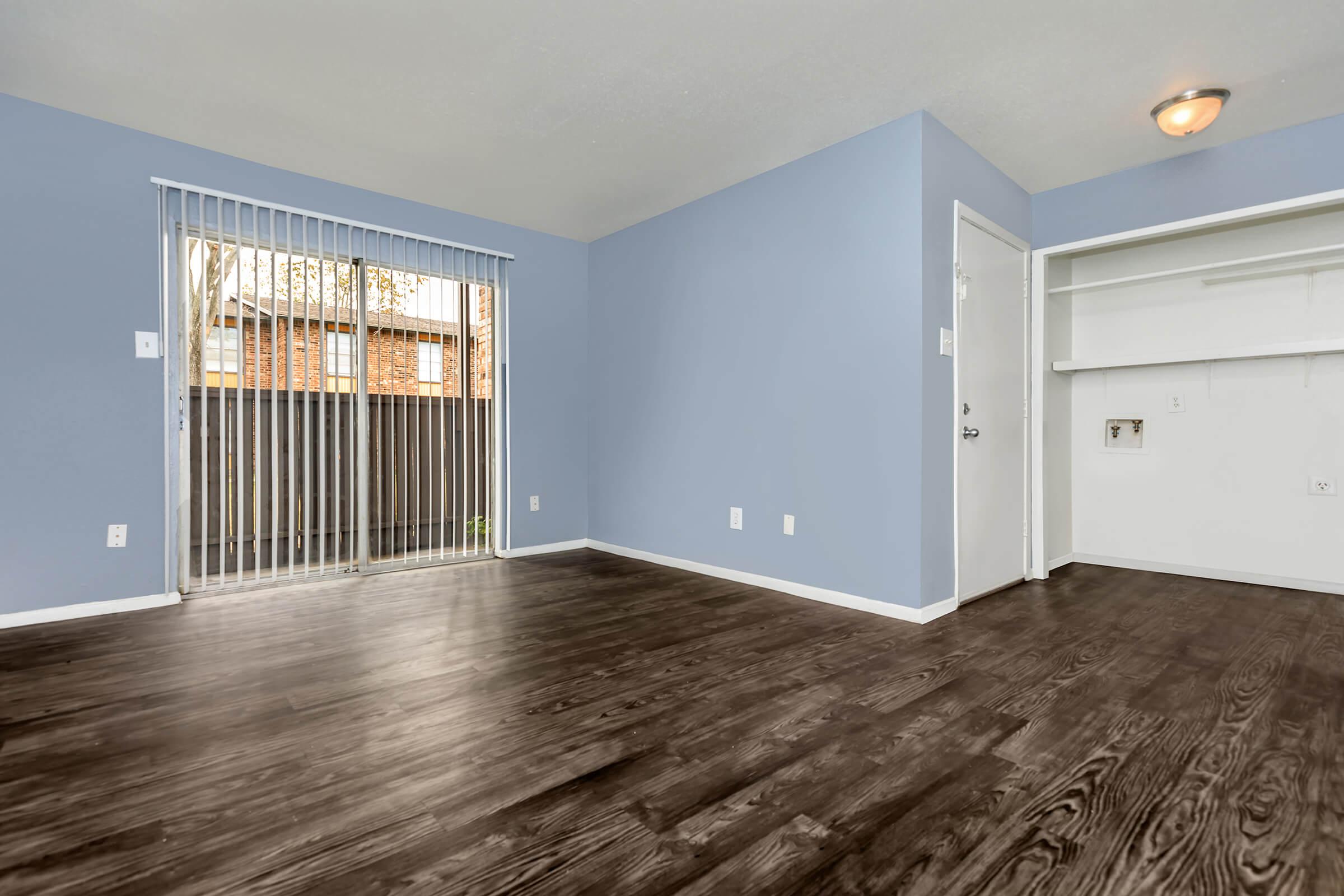 a room with a wooden floor