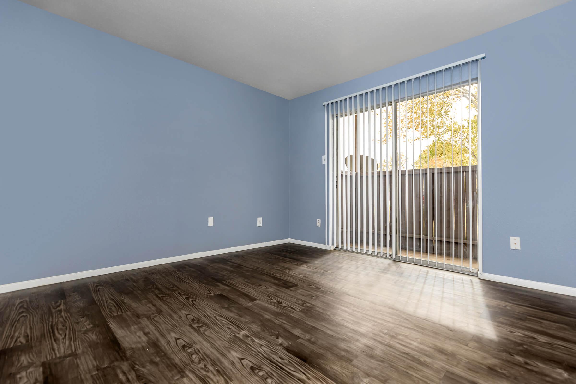 a room with a wooden floor