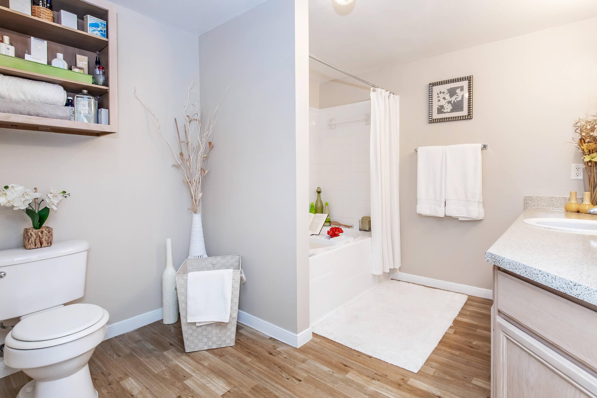 a room filled with furniture and a sink