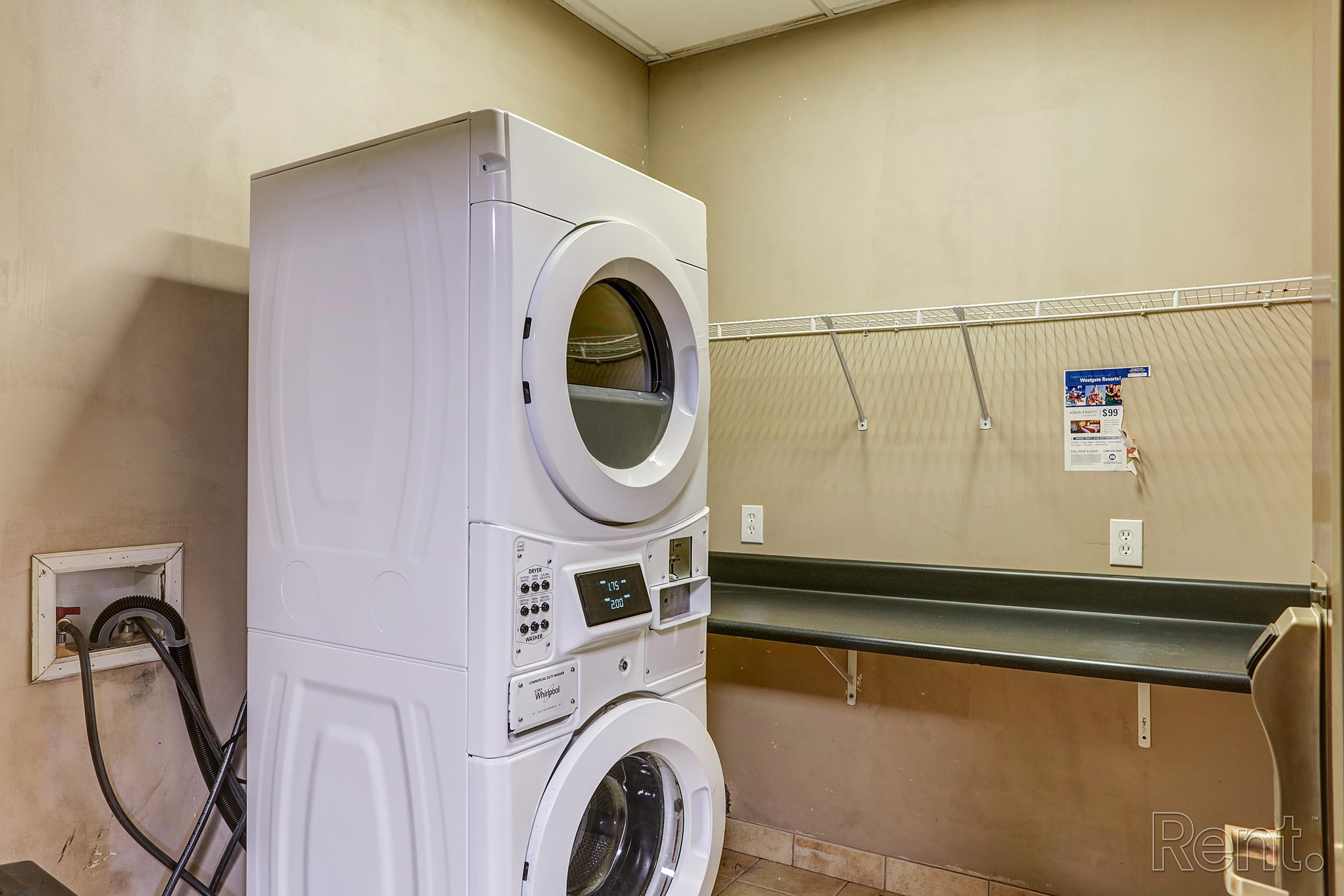 a washer in a room