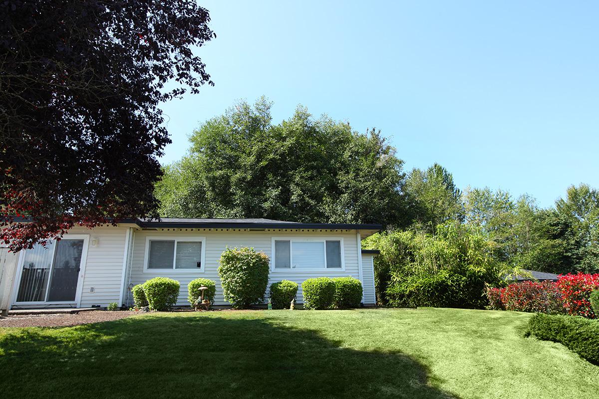 a large lawn in front of a house