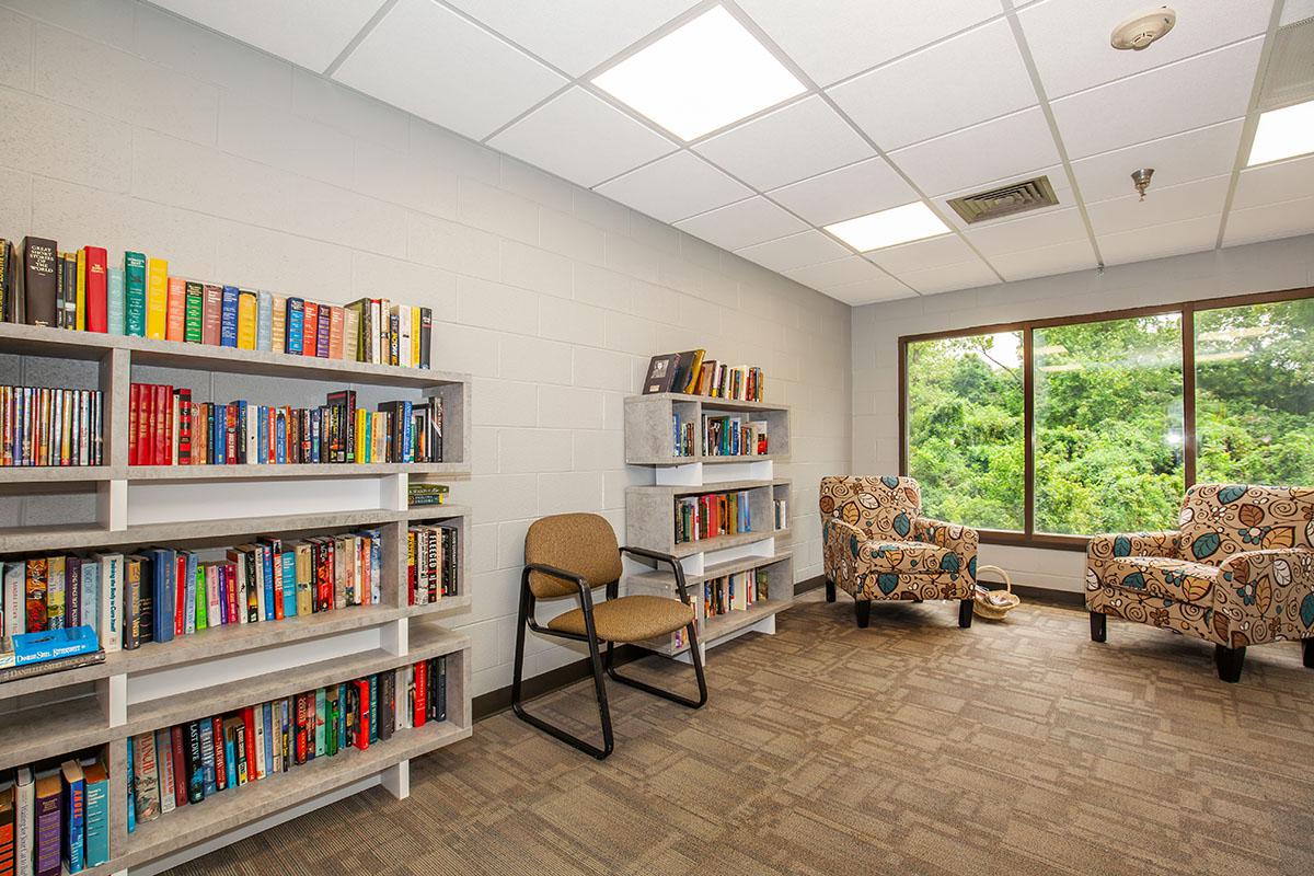 Discover our DVD and book library here at Old Hickory Towers in Old Hickory, TN