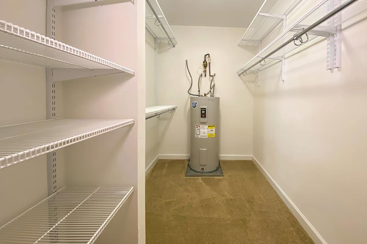 a stainless steel refrigerator in a room