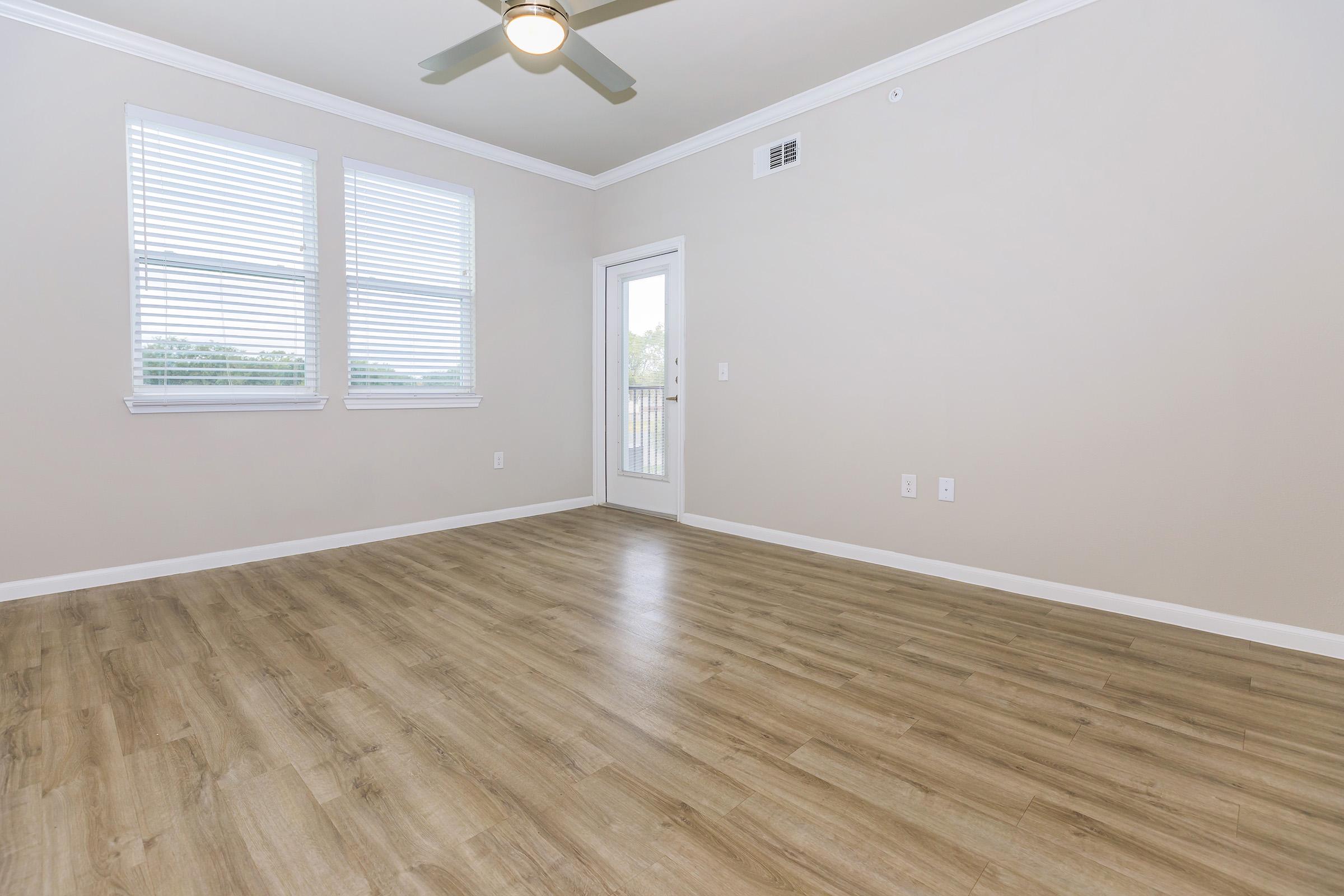 a room with a wooden floor