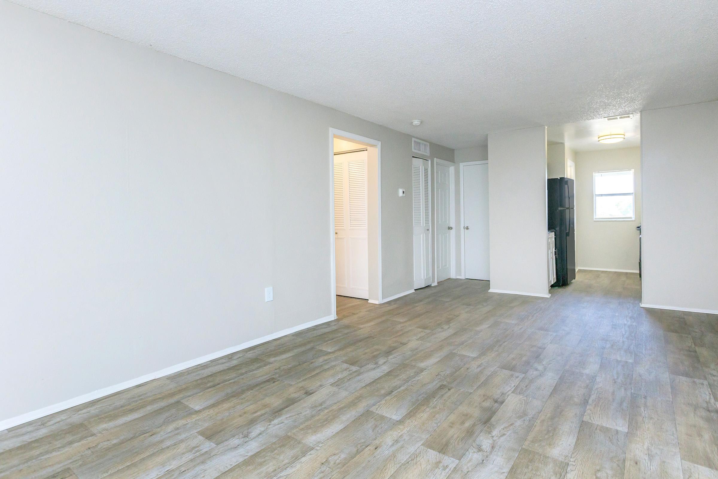 a room with a wooden floor