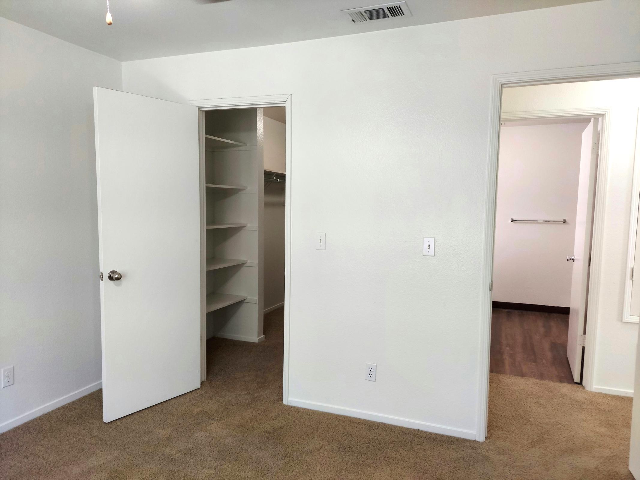 a refrigerator in a room