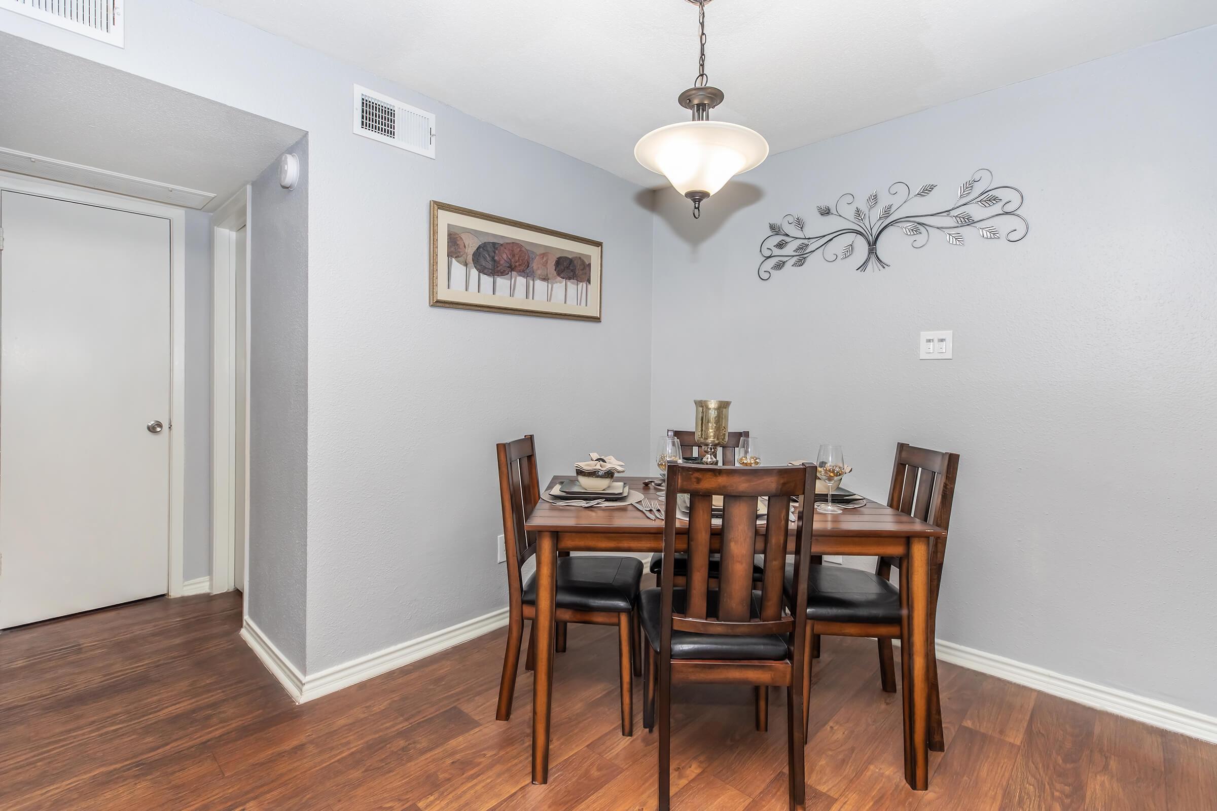 a dining room table