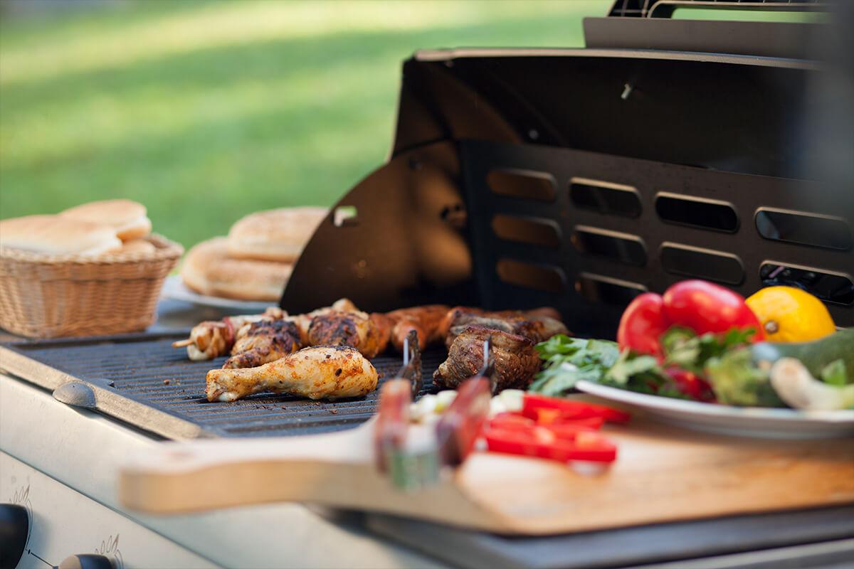 a tray of food on a table