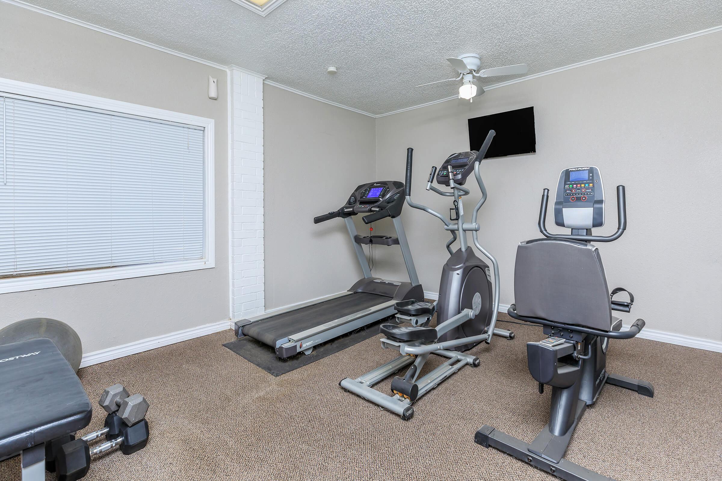 a room filled with furniture and a tv