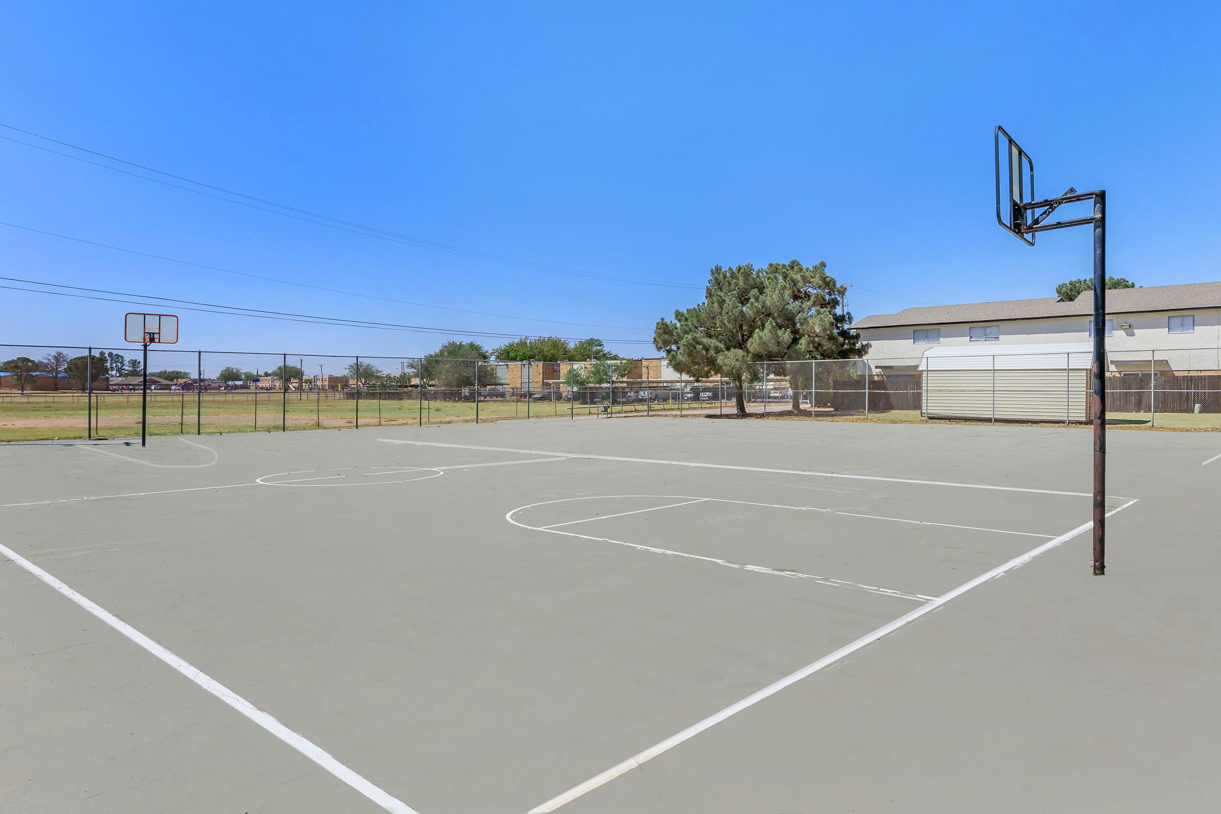 a close up of a basketball court