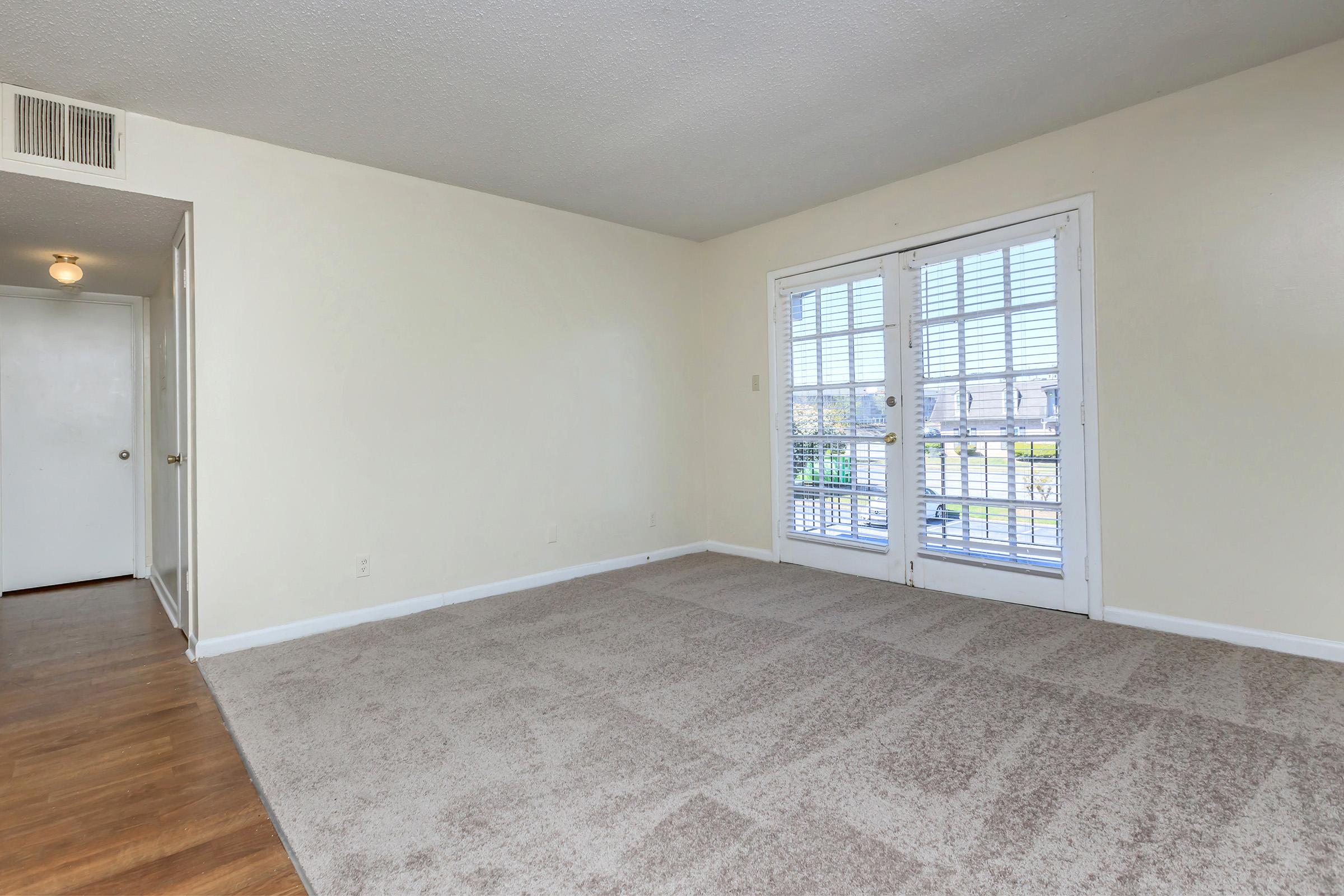 a room with a wood floor