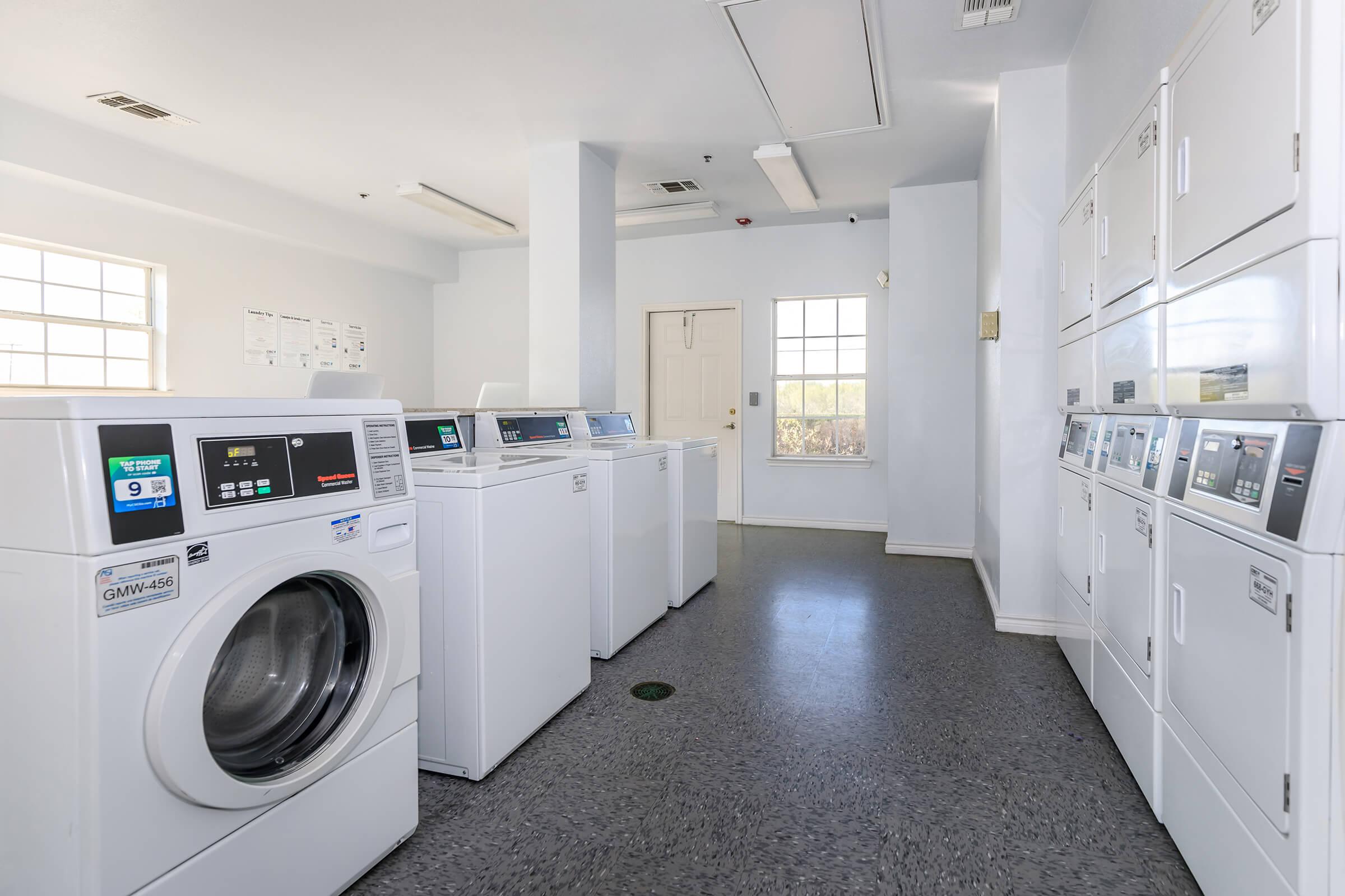 a washer in a kitchen