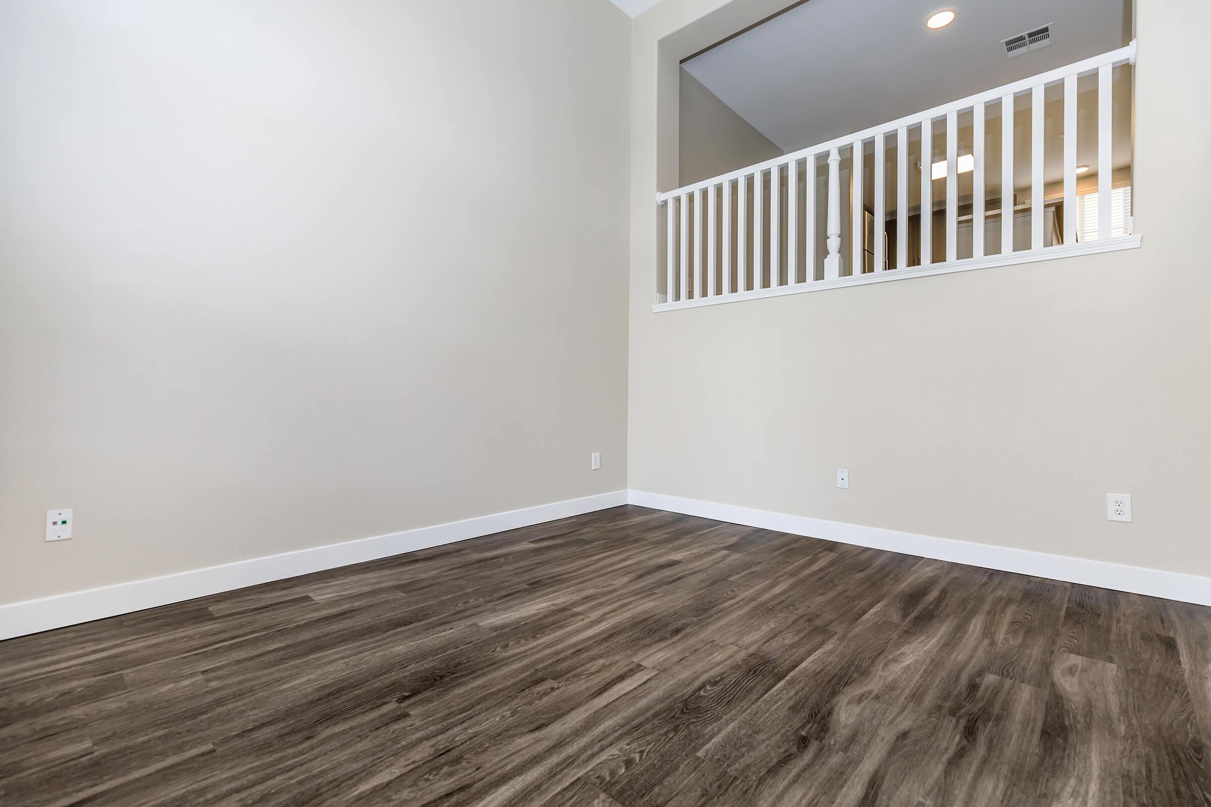 Living room with loft area