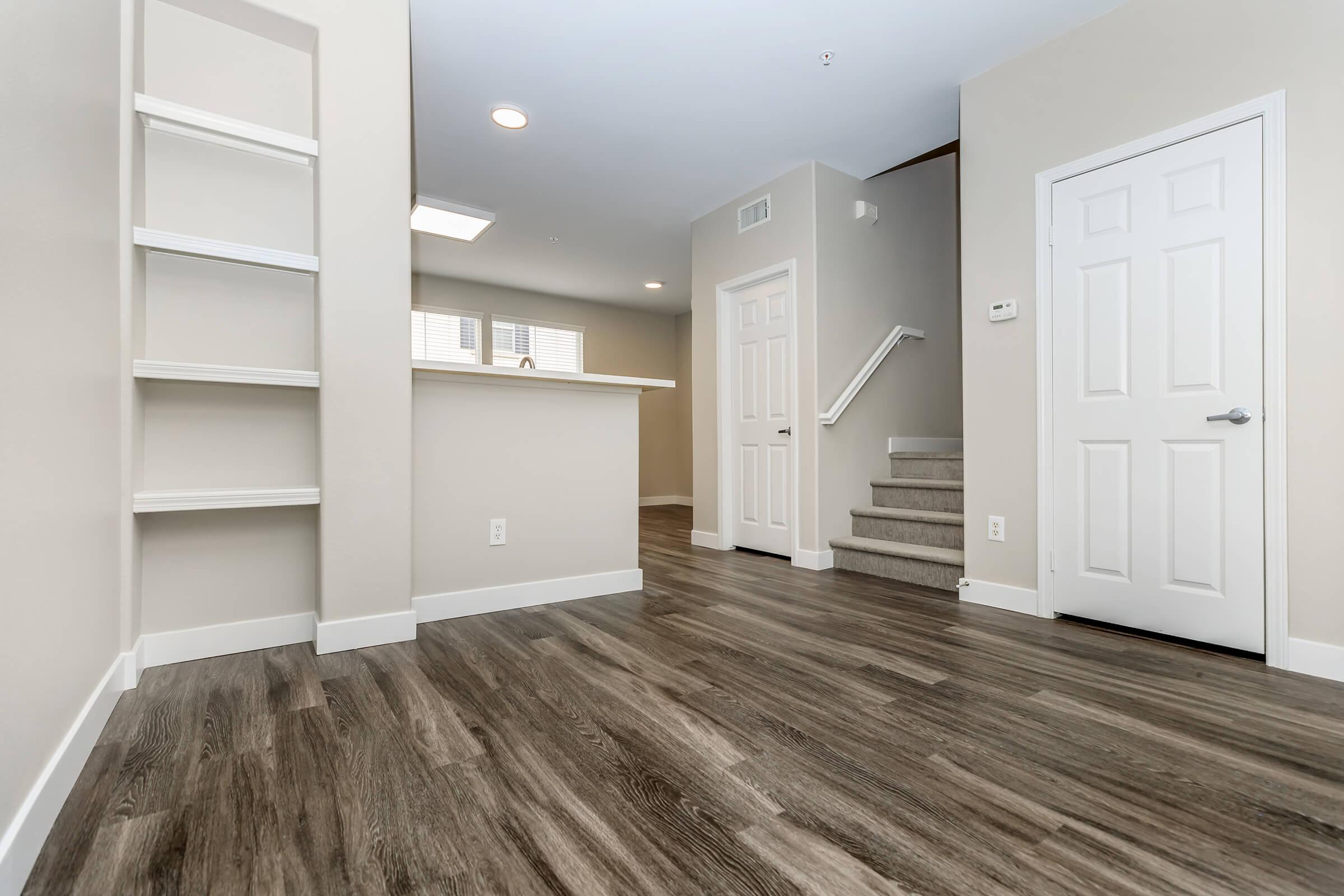 Dining room with stairs