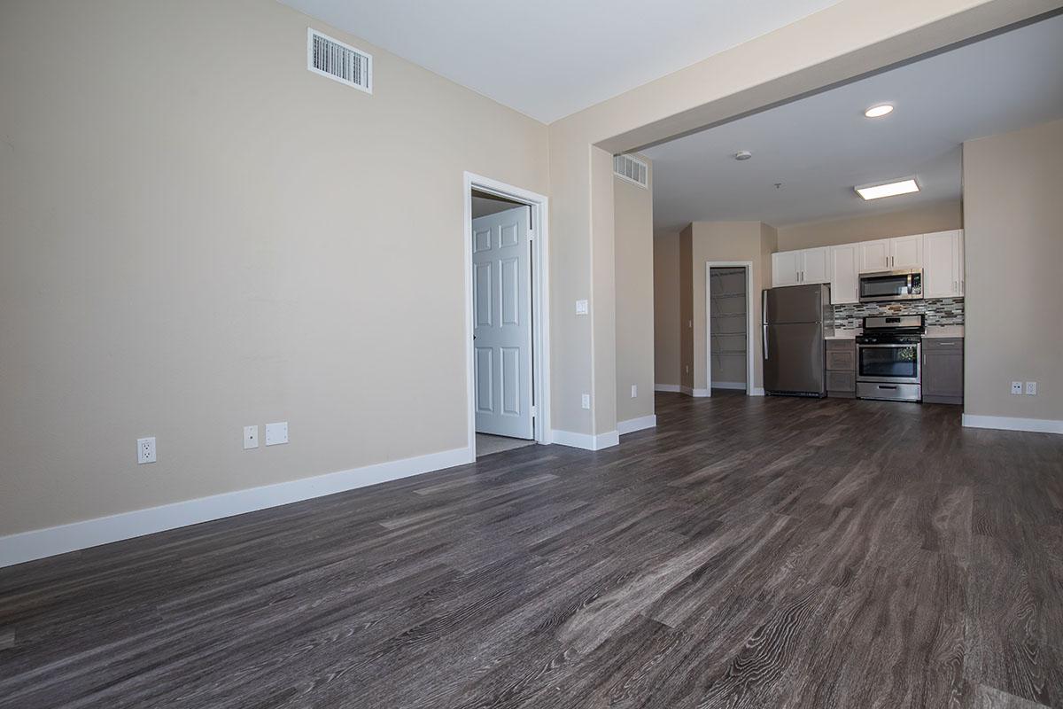 Living room with wooden floors