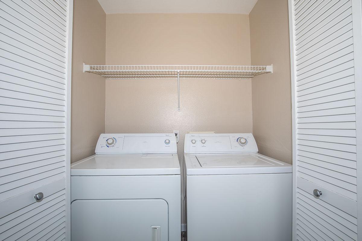 Washer and dryer in closet