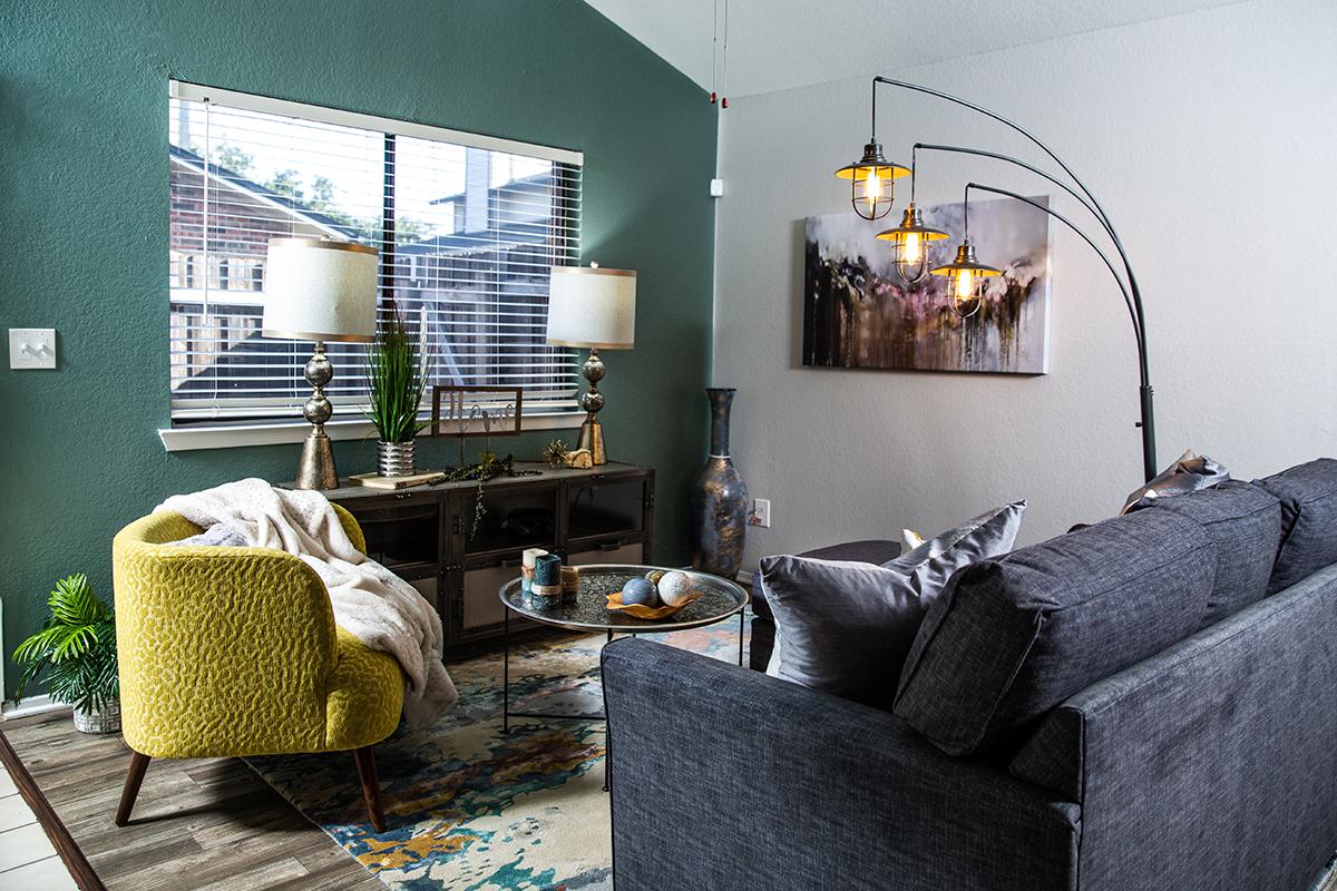 a view of a living room