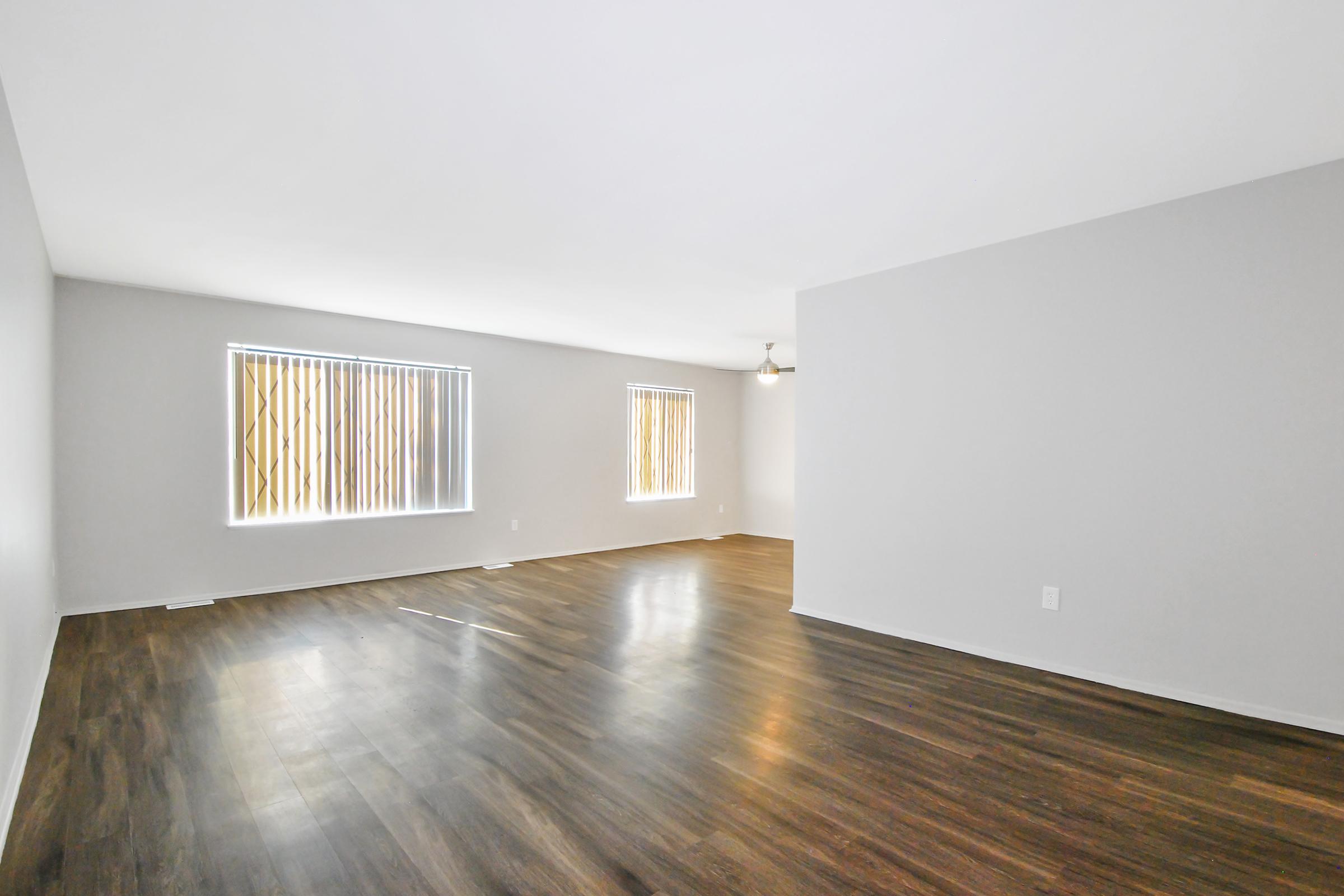 a room with a wood floor