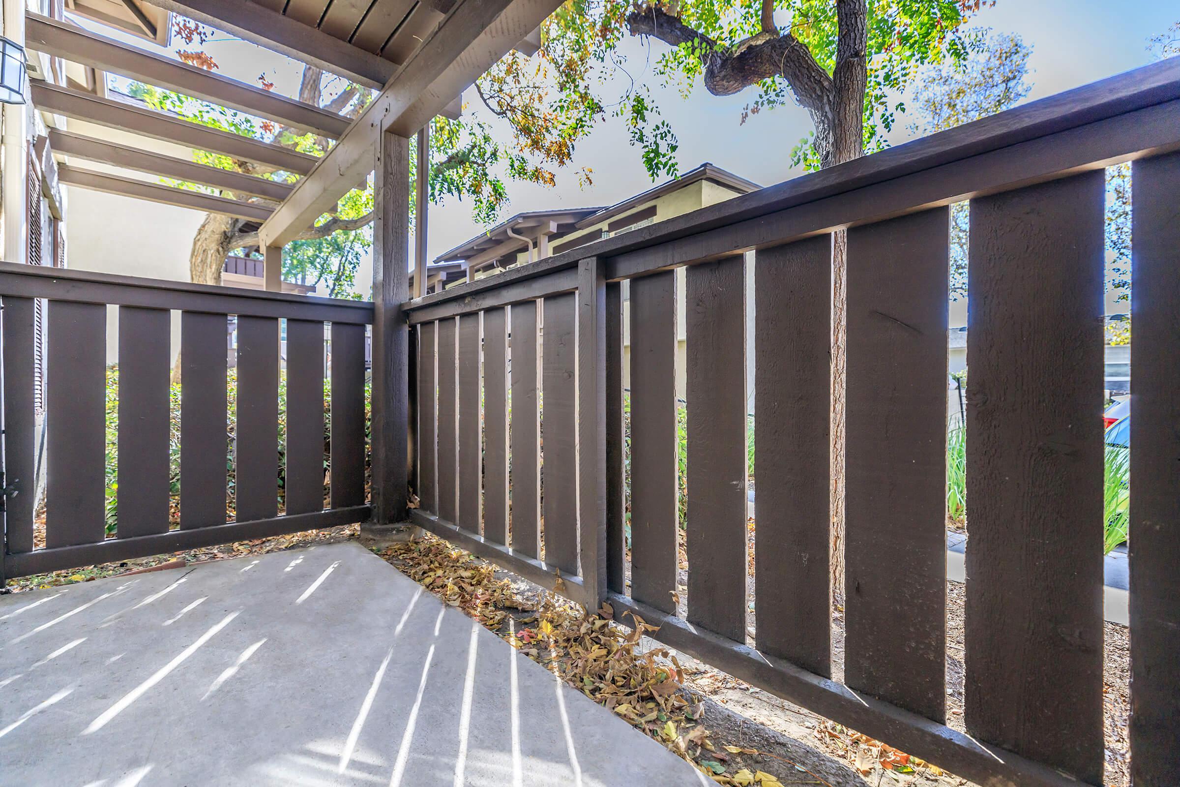 Vacant patio