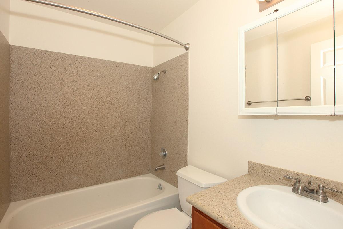 a white sink sitting under a mirror