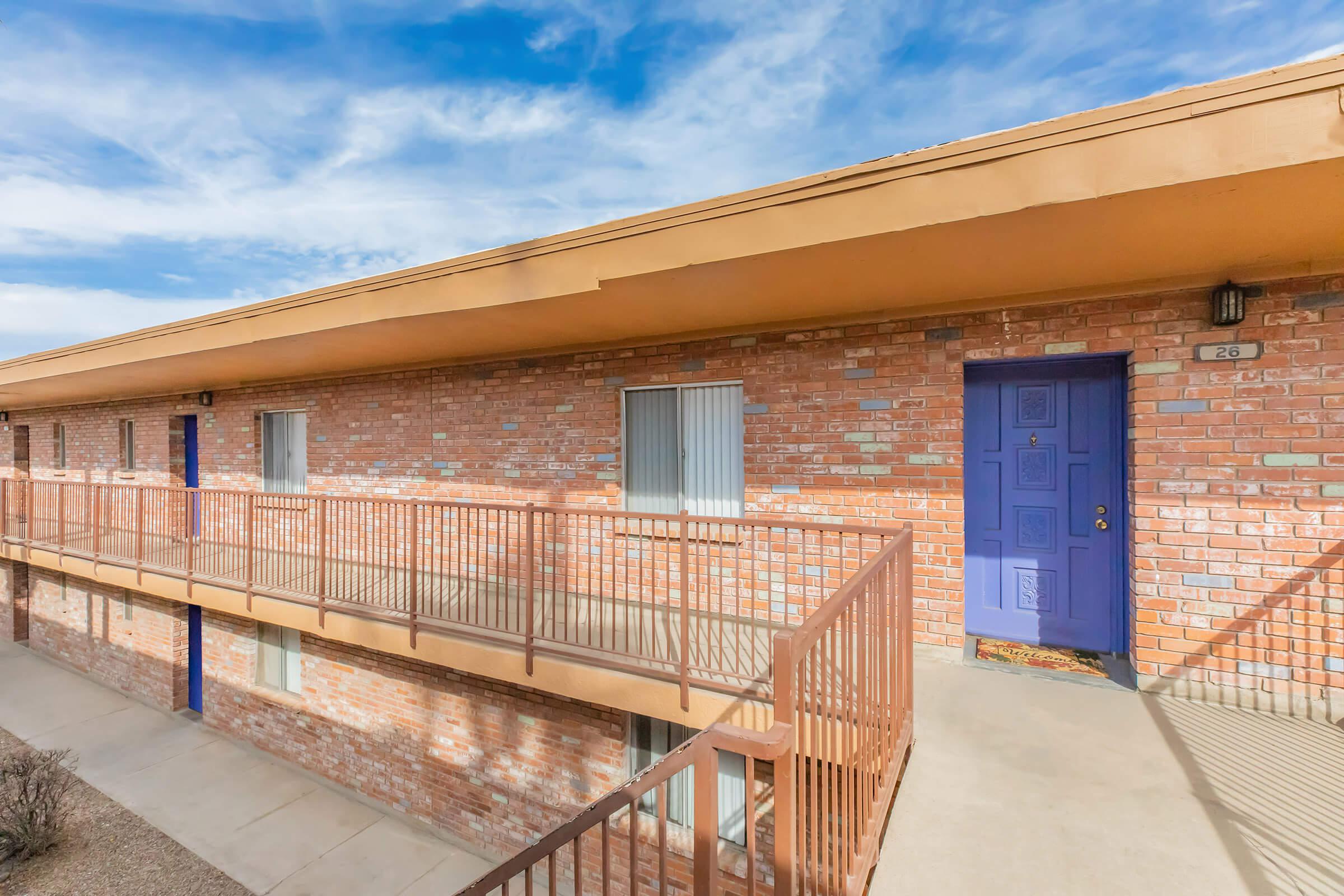 a close up of a brick building