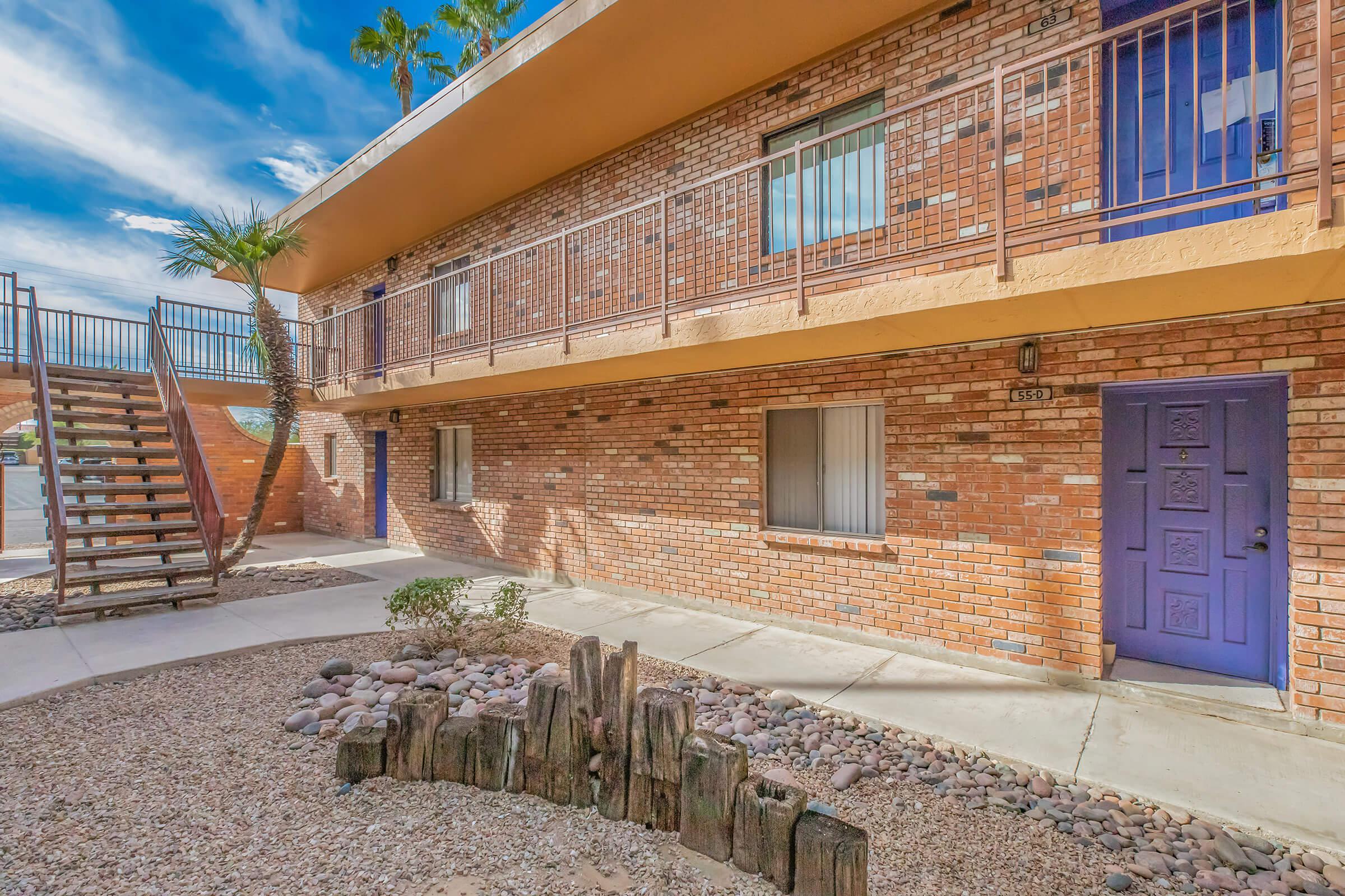 a close up of a brick building
