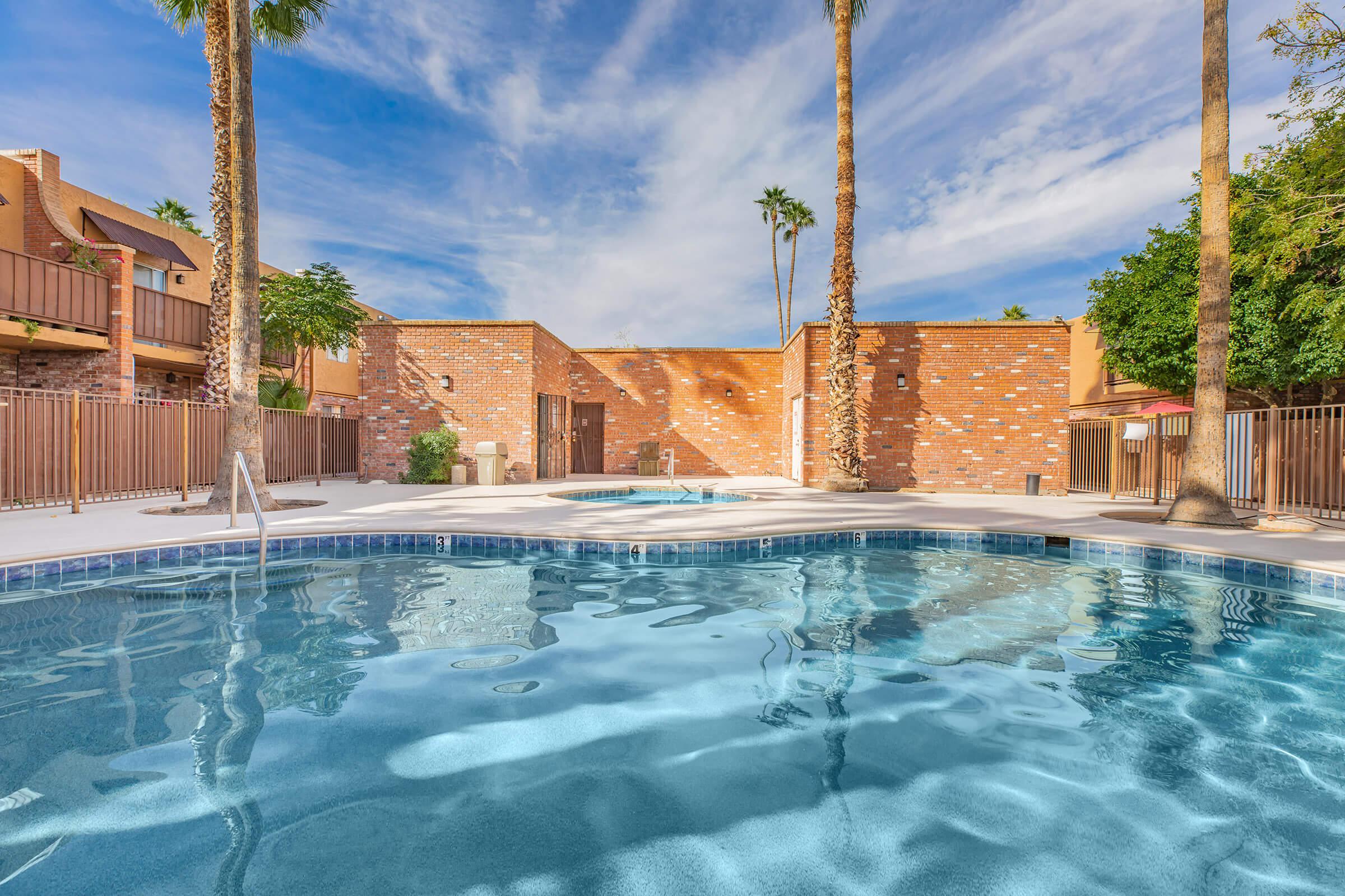 a large pool of water