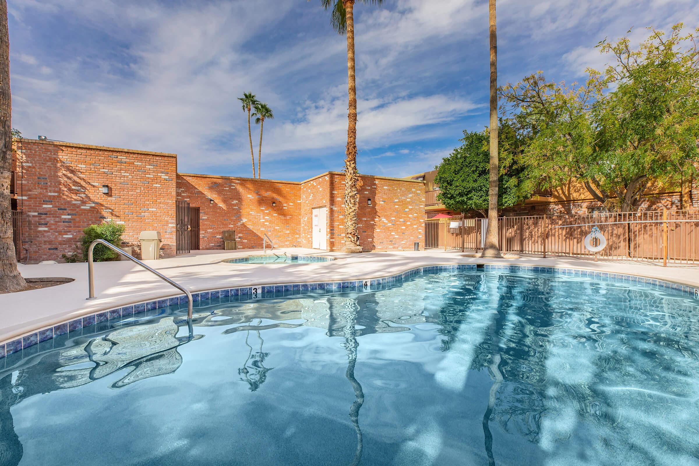 a large pool of water
