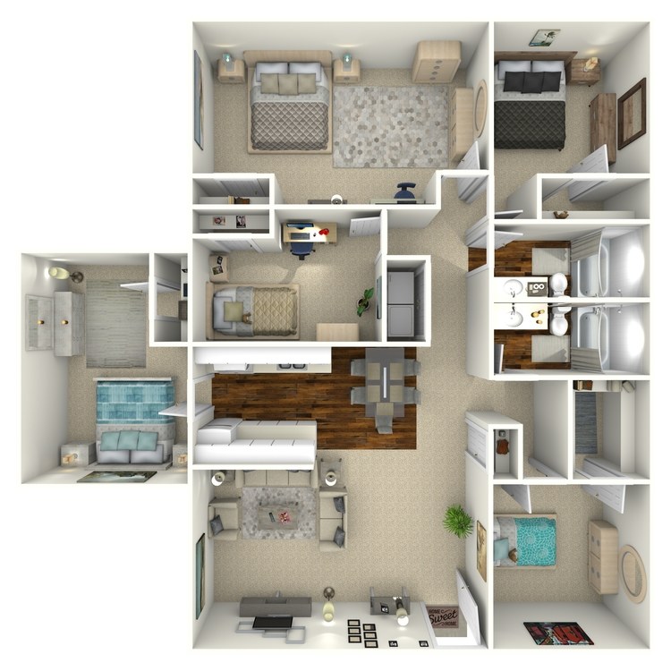 Floor plan image of 5 Bed 2 Bath
