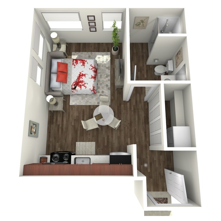 Floor plan image of Studio C
