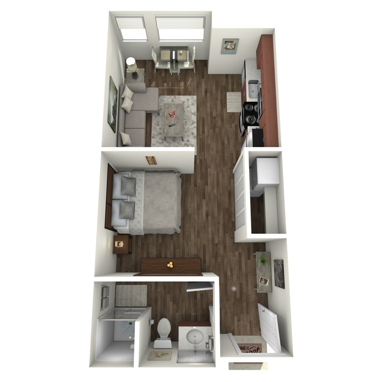 Floor plan image of Open 1x1 B