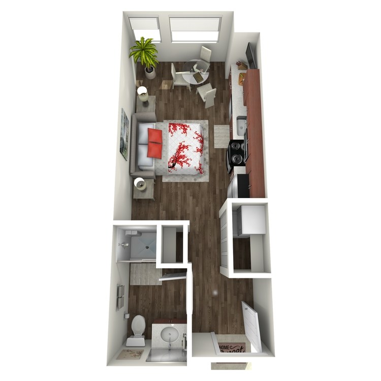 Floor plan image of Studio B