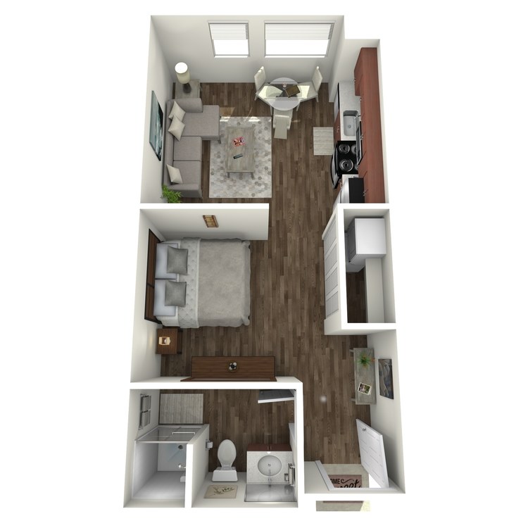 Floor plan image of Open 1x1 A