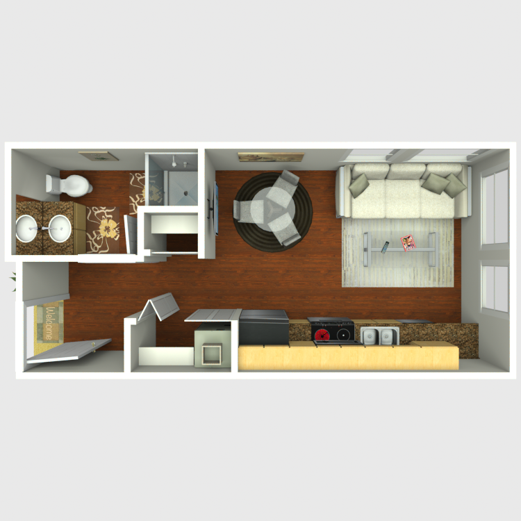 Floor plan image of Studio A