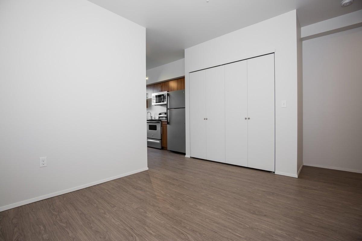 a large white refrigerator in a room