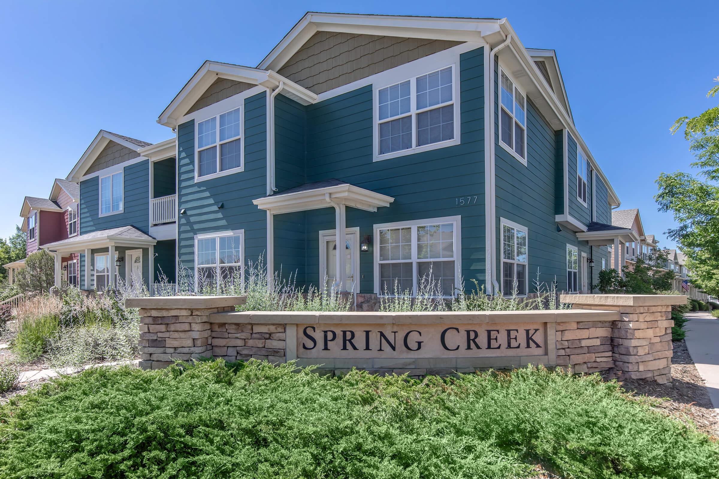 Floor Plans Spring Creek Townhomes Colorado Springs, CO