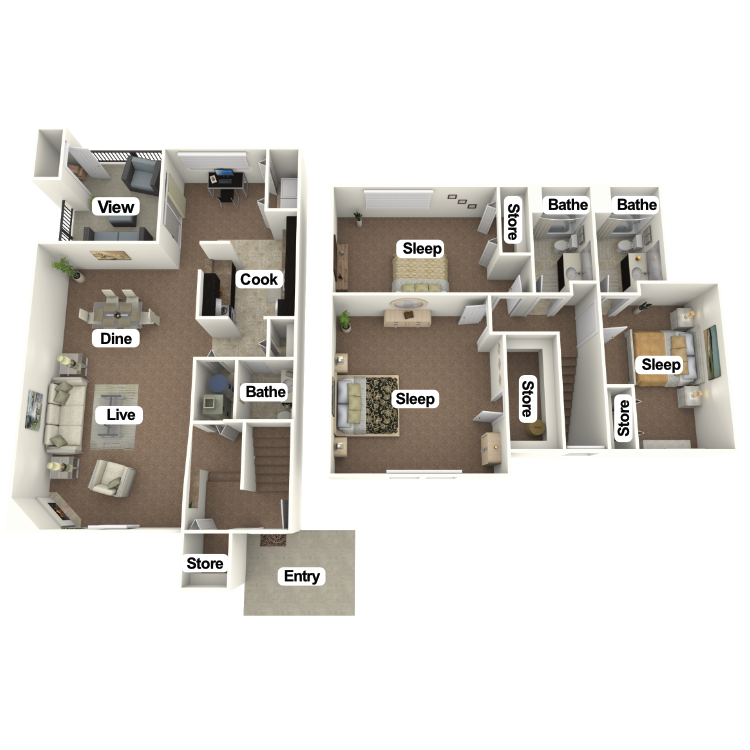 Floor plan image of The Monroe