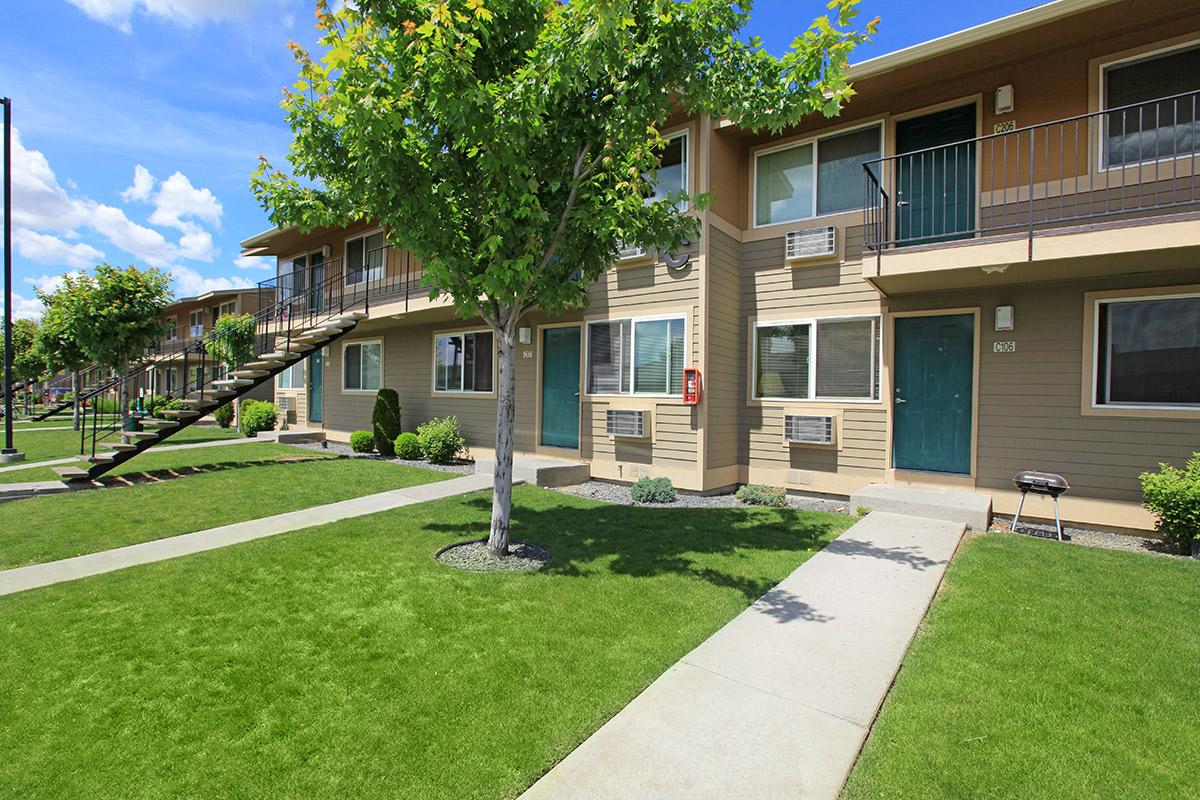 a large lawn in front of a house