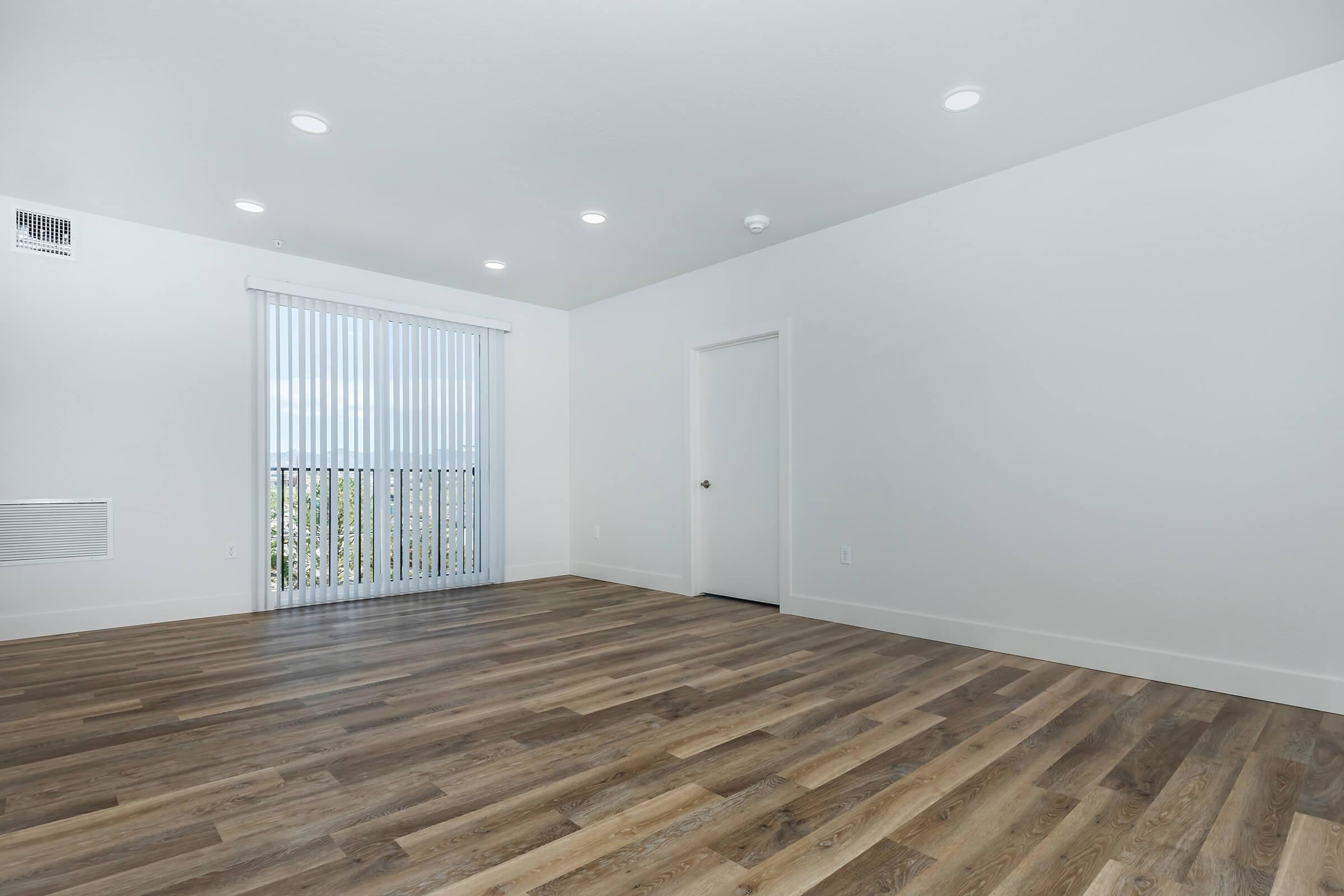 a room with a wooden floor