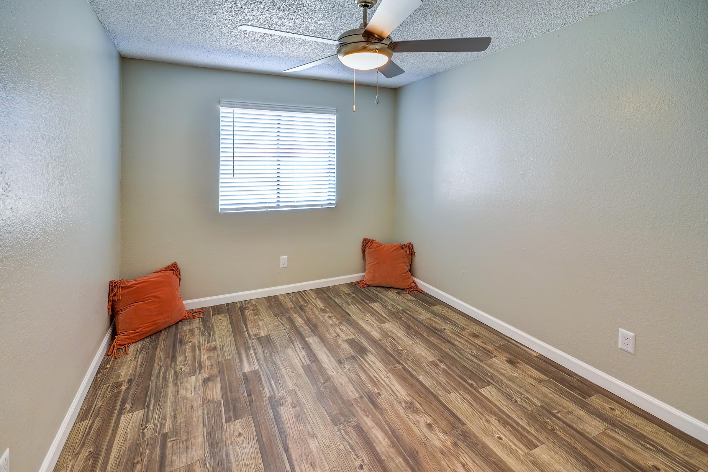 a room with a wooden floor