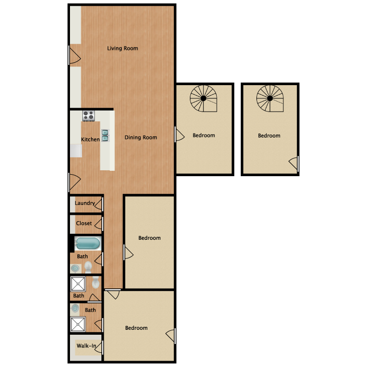 Floor plan image of The Oak