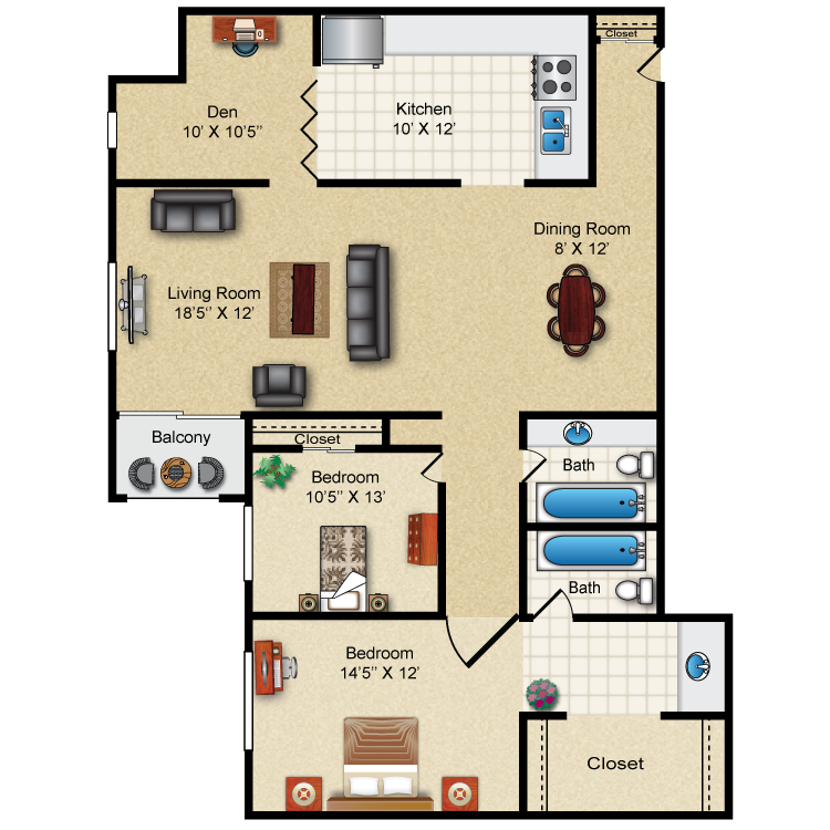 Floor plan image of Birmingham