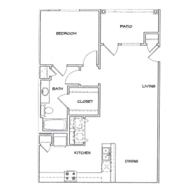 Floor plan image of A1 with Garage
