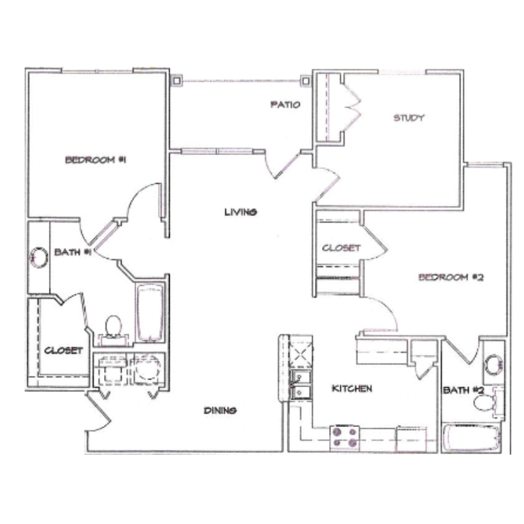 Floor plan image of B2 with Garage