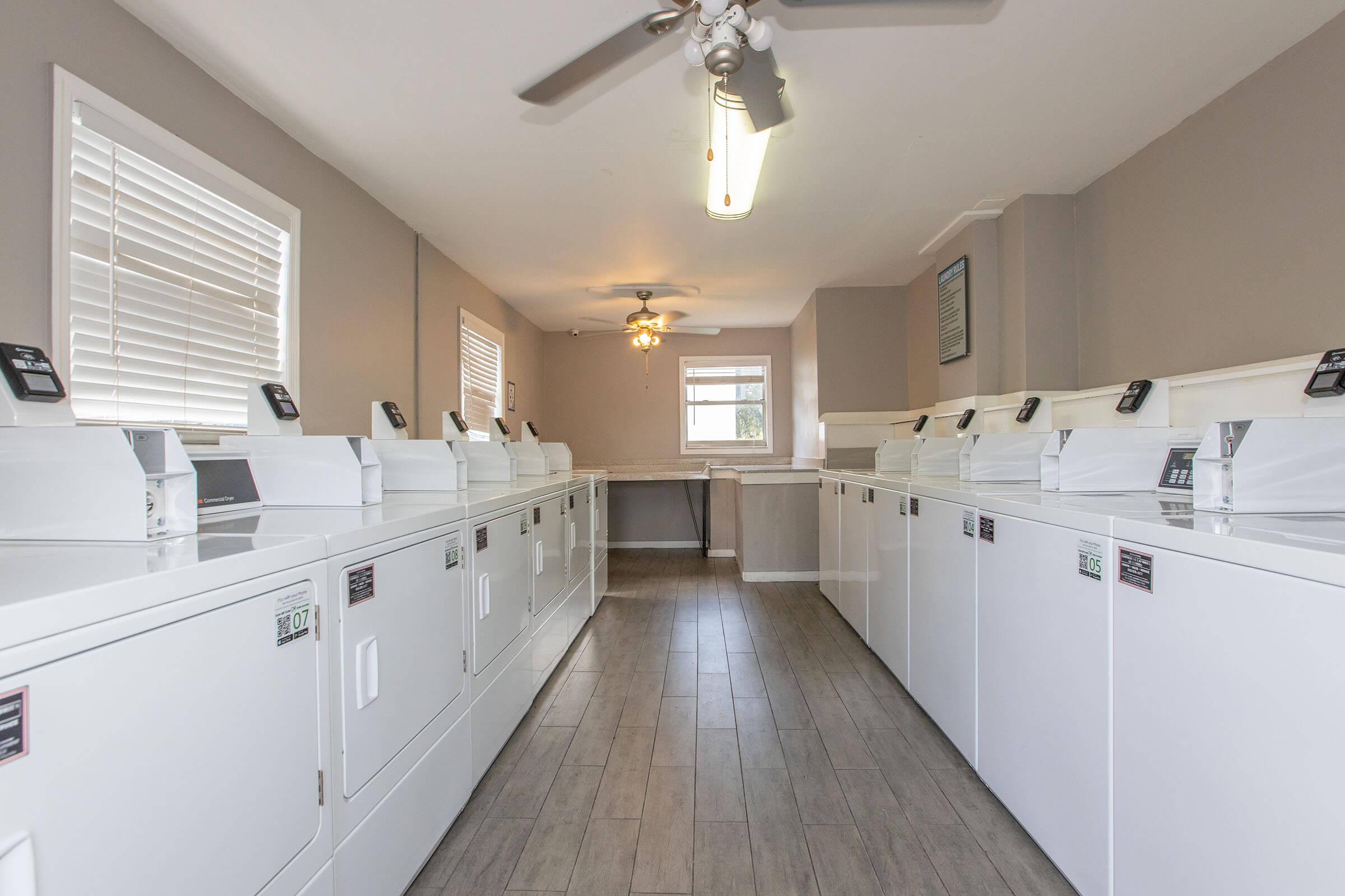 a kitchen with a tile floor