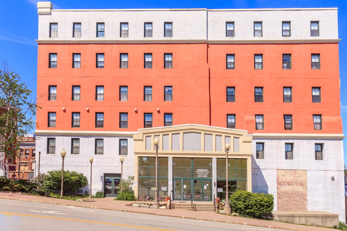 a large brick building