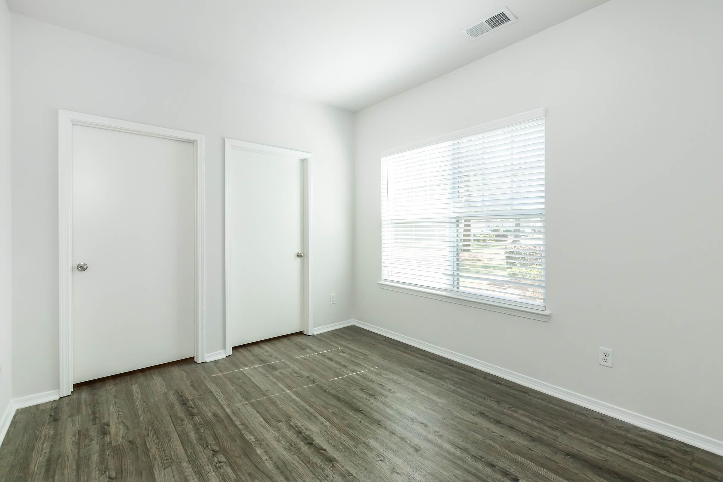 a room with a wooden floor